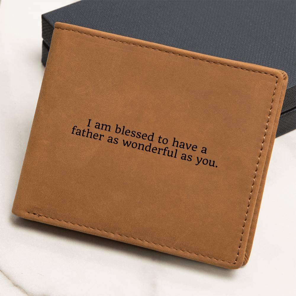 A Dad Gift To My Dad - Wallet for Dad - Leather Wallet for Him - Gifts for Fathers on Christmas