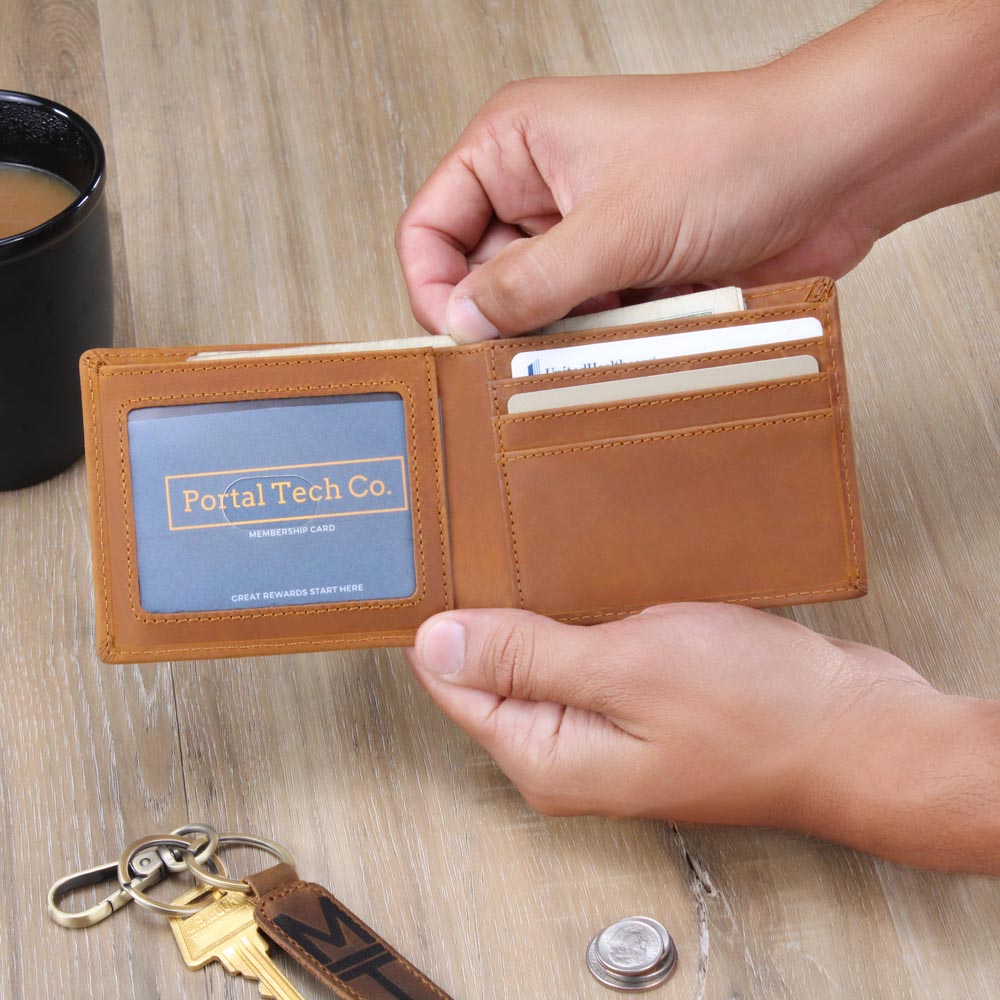 A Dad Gift To My Dad - Wallet for Dad - Leather Wallet for Him - Gifts for Fathers on Christmas