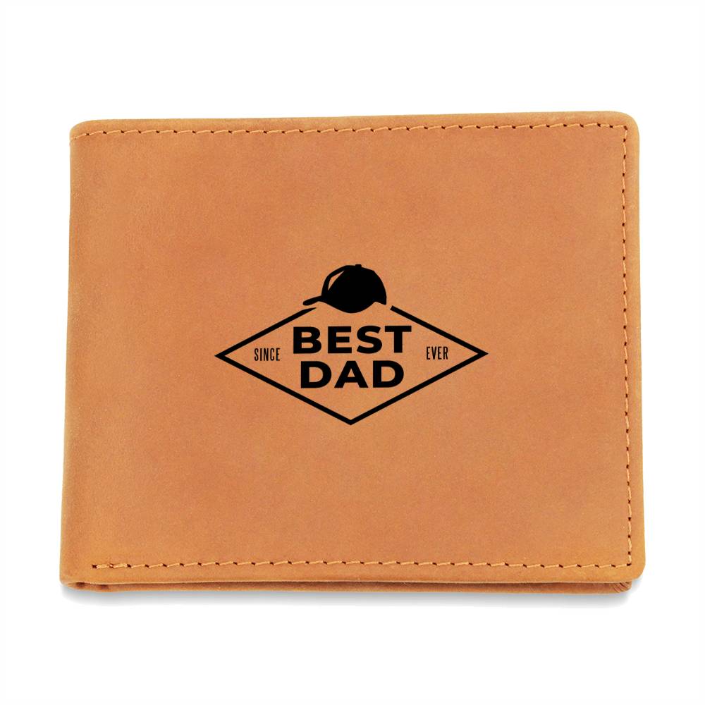 To My Dad - Happy father's day to the Best dad in the World - Dad Leather Wallet - Gift For Father's Day