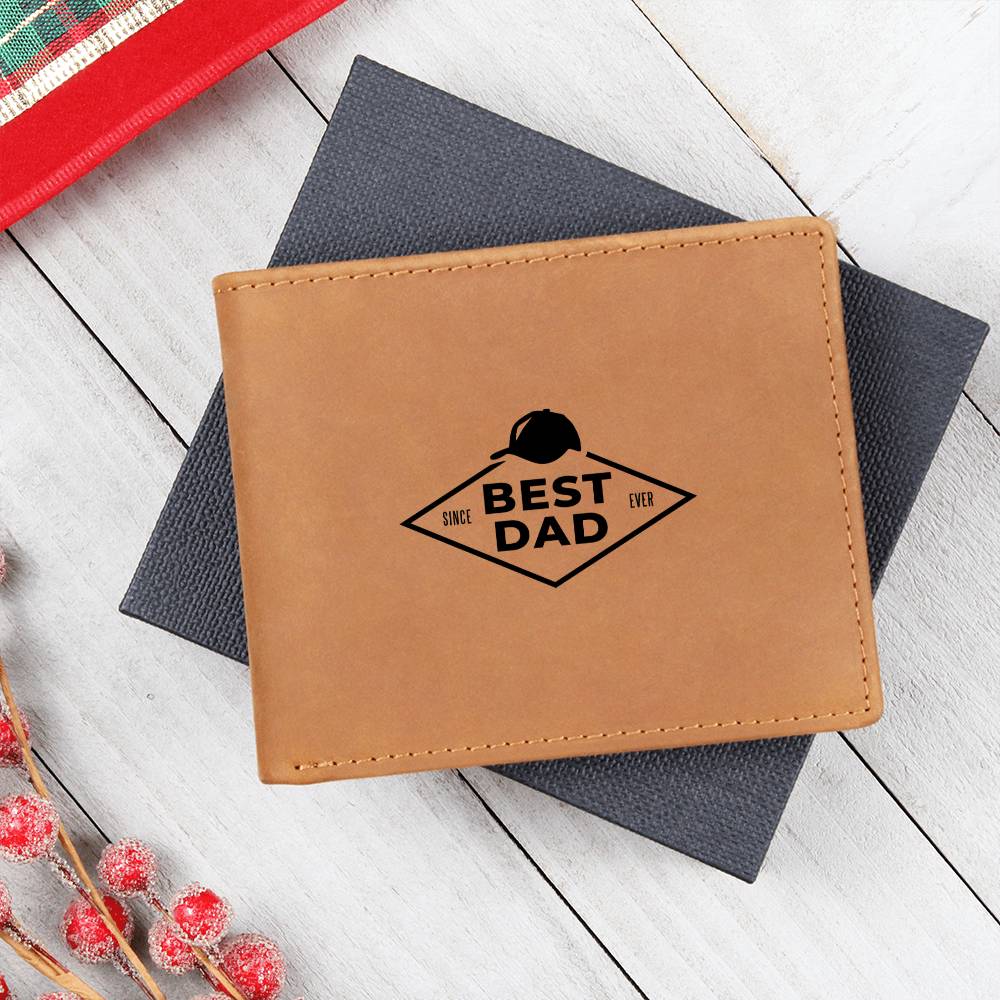 To My Dad - Happy father's day to the Best dad in the World - Dad Leather Wallet - Gift For Father's Day