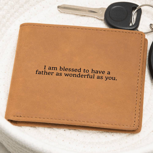 A Dad Gift To My Dad - Wallet for Dad - Leather Wallet for Him - Gifts for Fathers on Christmas