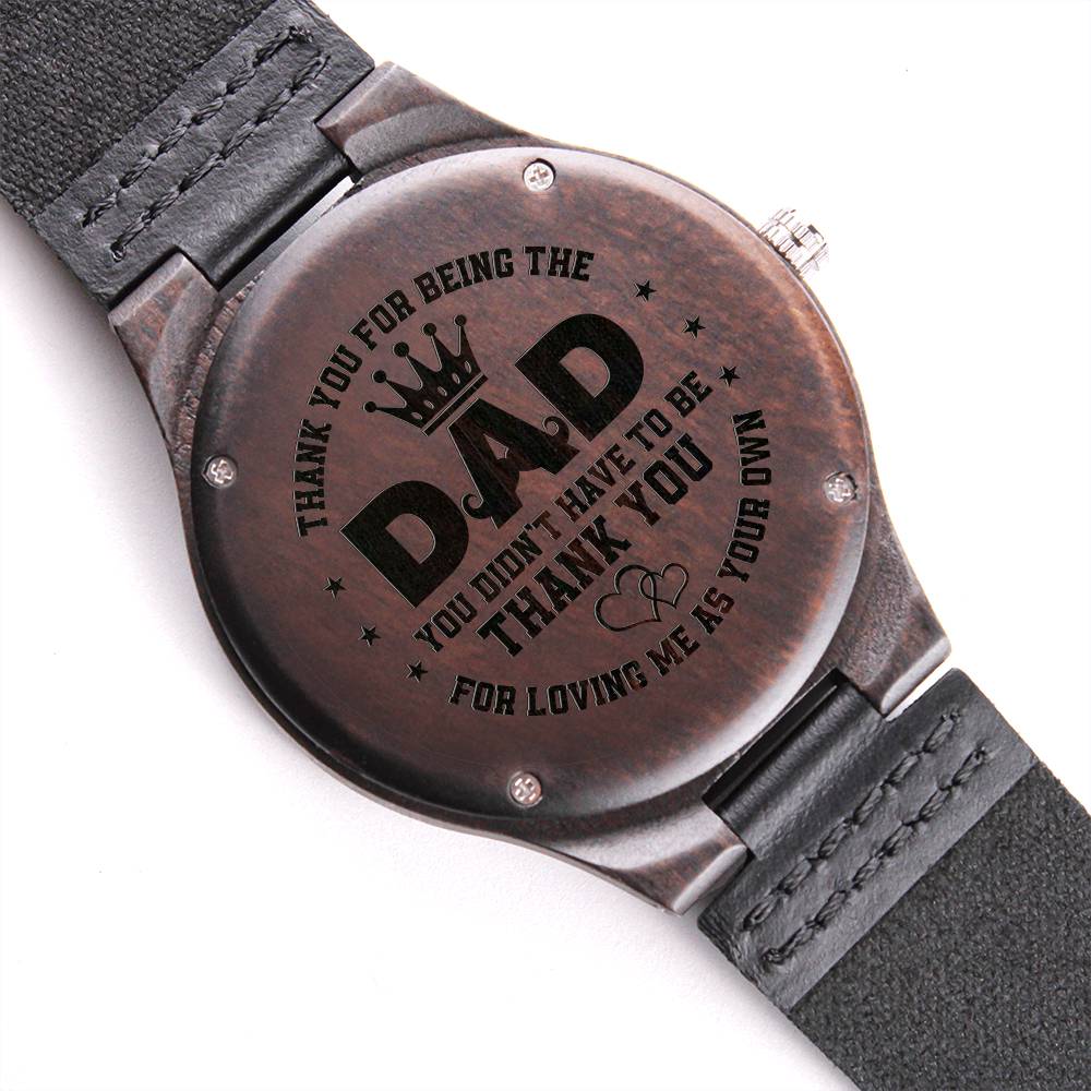 DAD To My Dad Engraved Wooden Watch - Best gifts for Dad on Christmas