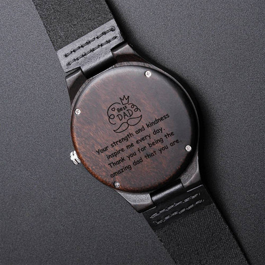 To My Dad Engraved Watch for Dad - Meaningful Father's Day Gift for Dad - 2024 Father's Day Gift Ideas for Dad