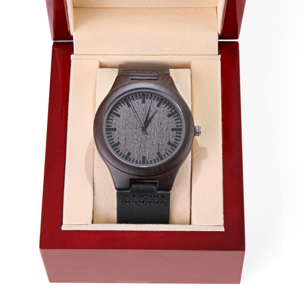 DAD To My Dad Engraved Wooden Watch - Best gifts for Dad on Christmas