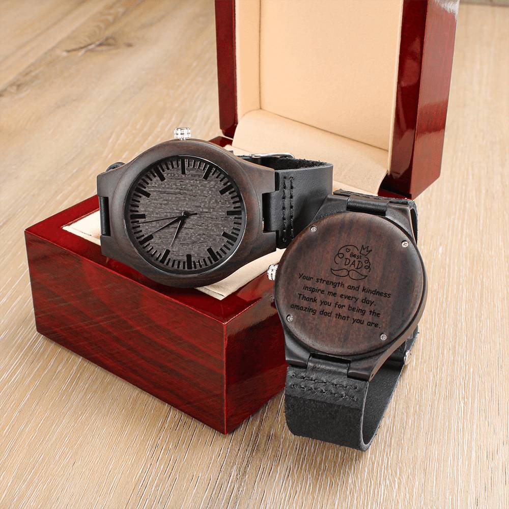 To My Dad Engraved Watch for Dad - Meaningful Father's Day Gift for Dad - 2024 Father's Day Gift Ideas for Dad