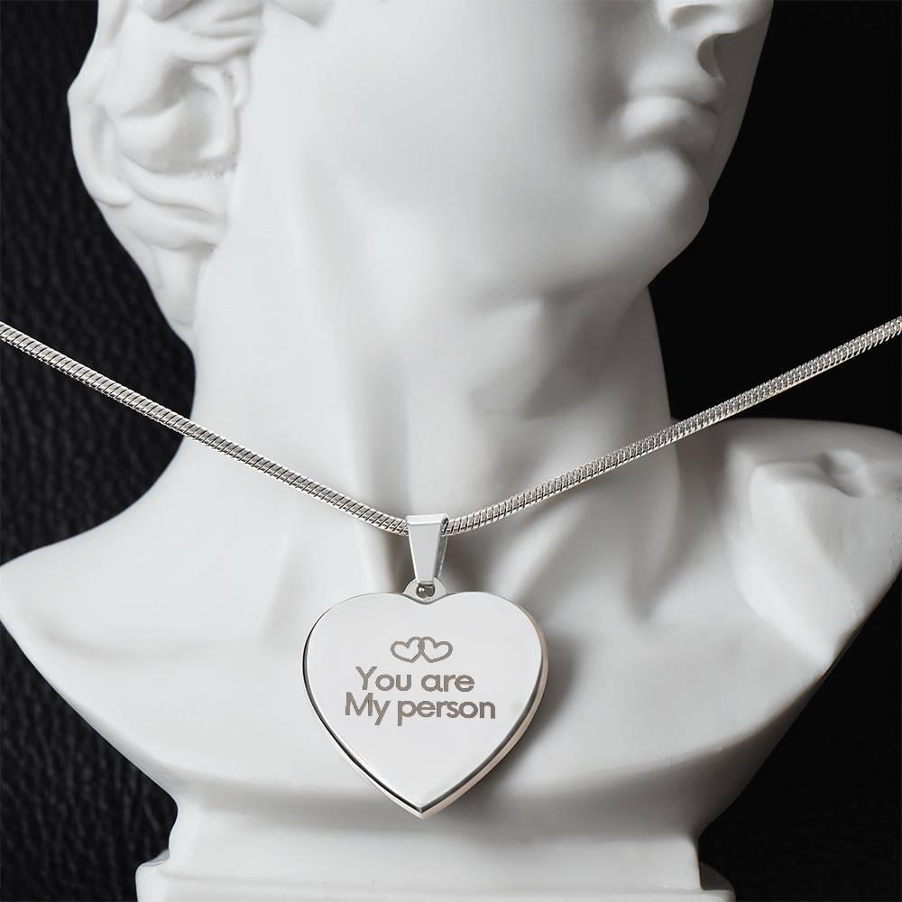 To my Wife - You are my person - Necklaces for Wife