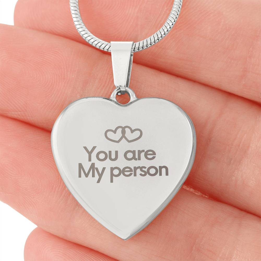 To my Wife - You are my person - Necklaces for Wife