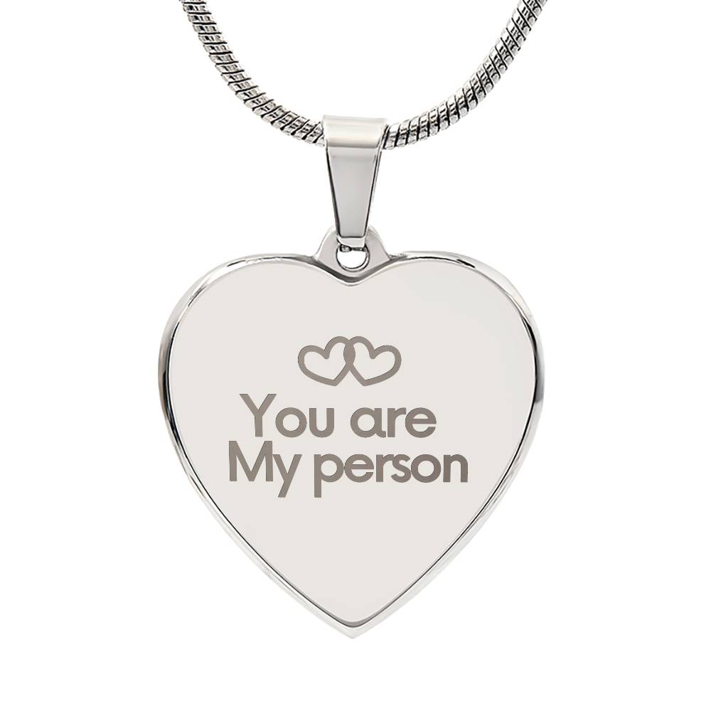 To my Wife - You are my person - Necklaces for Wife