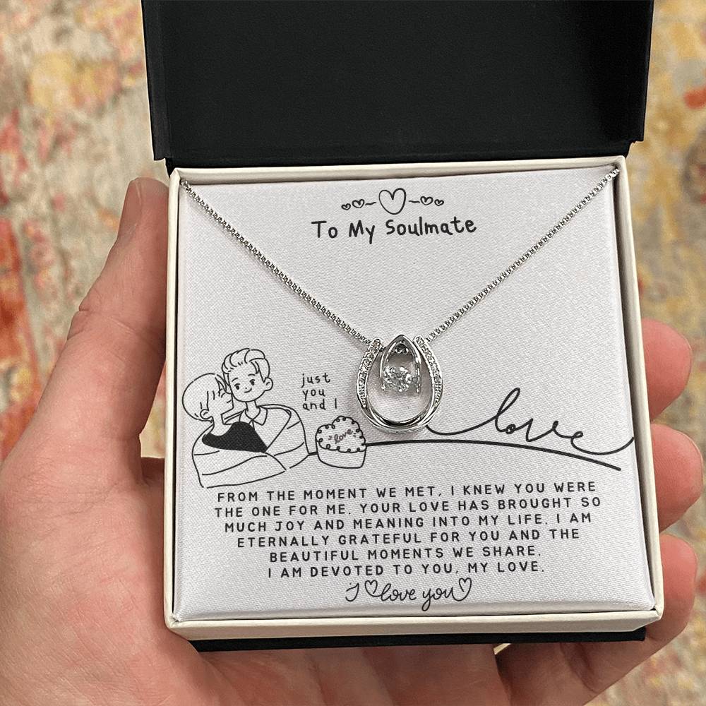 To my Soulmate Necklace - Soulmate Gift for Her - Romantic Gift for Christmas