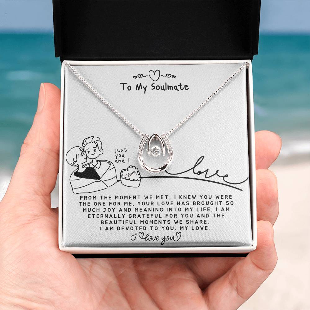 To my Soulmate Necklace - Soulmate Gift for Her - Romantic Gift for Christmas