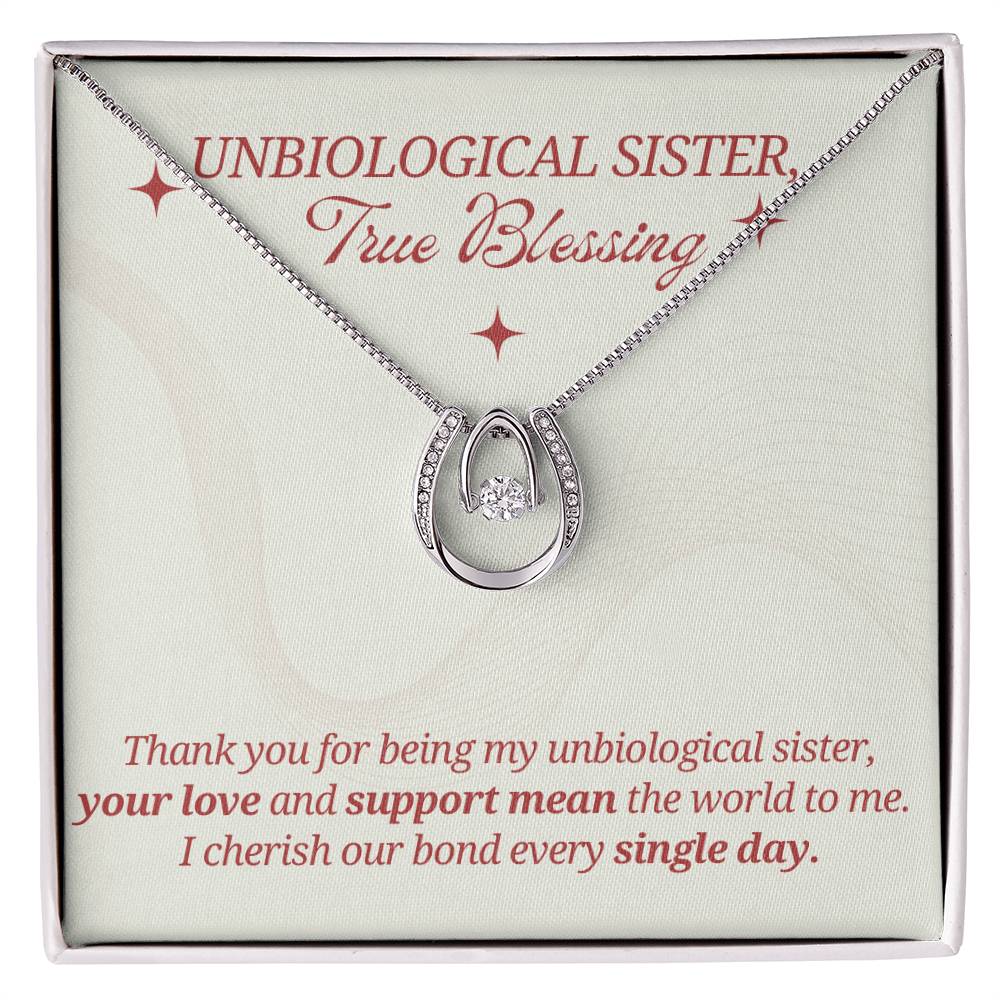 Thank you for Being my Unbiological Sister - Birthday Present Sister - Unbiological Sister Gifts