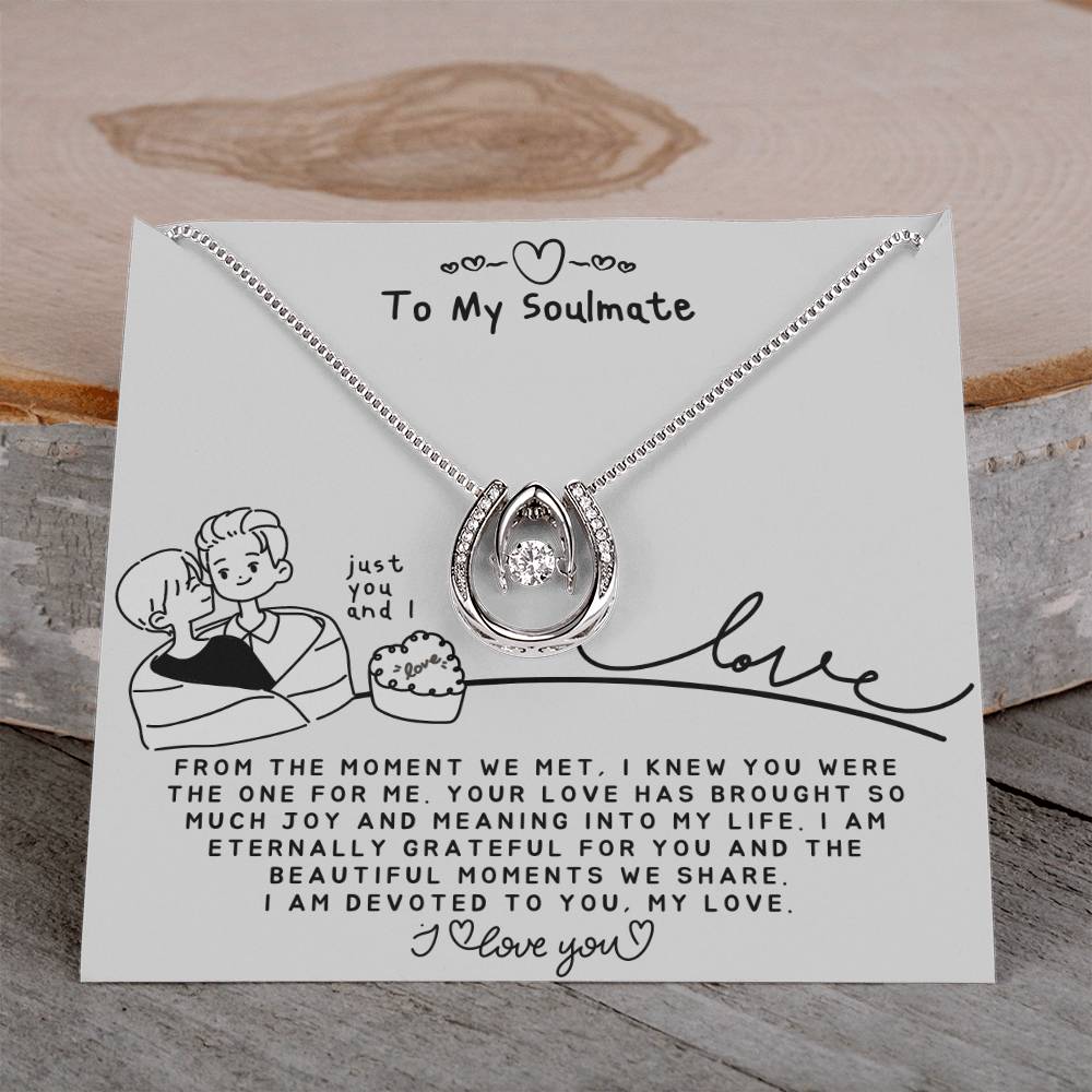 To my Soulmate Necklace - Soulmate Gift for Her - Romantic Gift for Christmas