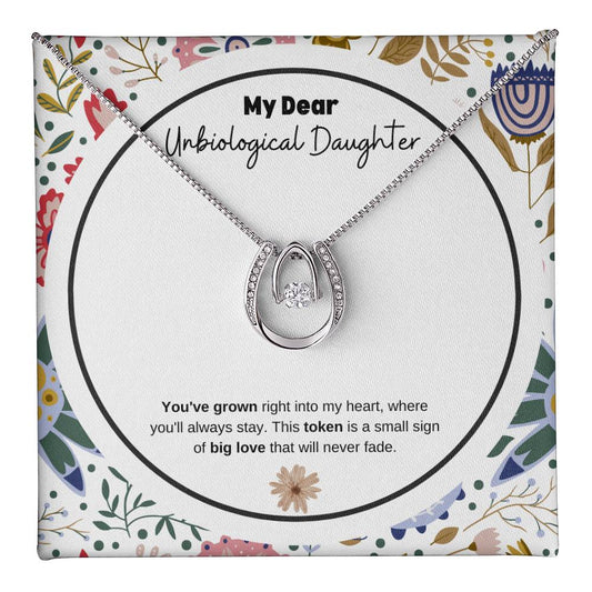 To My Unbiological Daughter Necklace - Unbiological Daughter Gifts