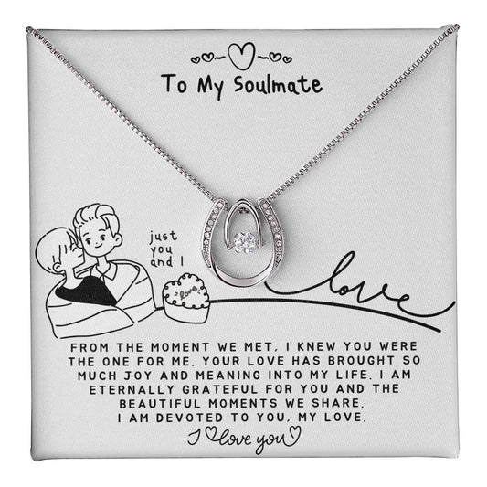 To my Soulmate Necklace - Soulmate Gift for Her - Romantic Gift for Christmas