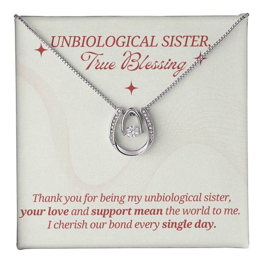 Thank you for Being my Unbiological Sister - Birthday Present Sister - Unbiological Sister Gifts