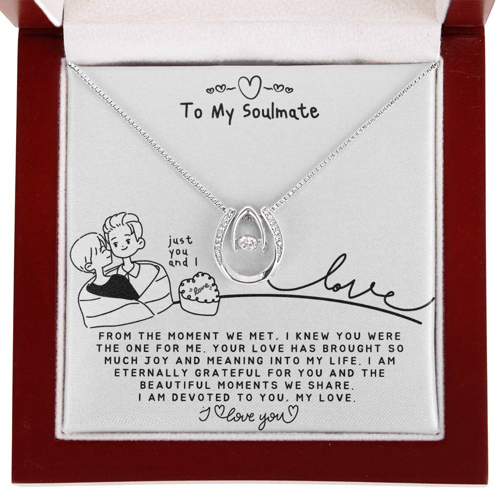 To my Soulmate Necklace - Soulmate Gift for Her - Romantic Gift for Christmas