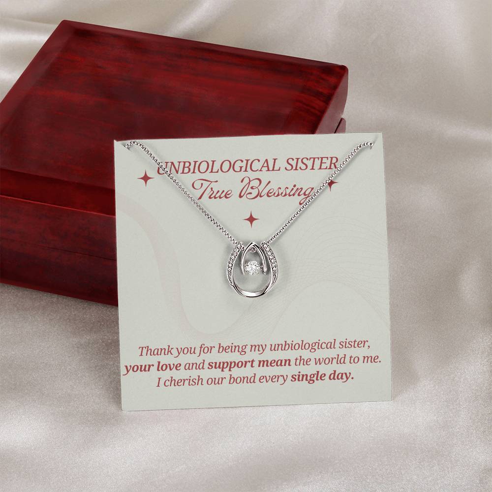 Thank you for Being my Unbiological Sister - Birthday Present Sister - Unbiological Sister Gifts