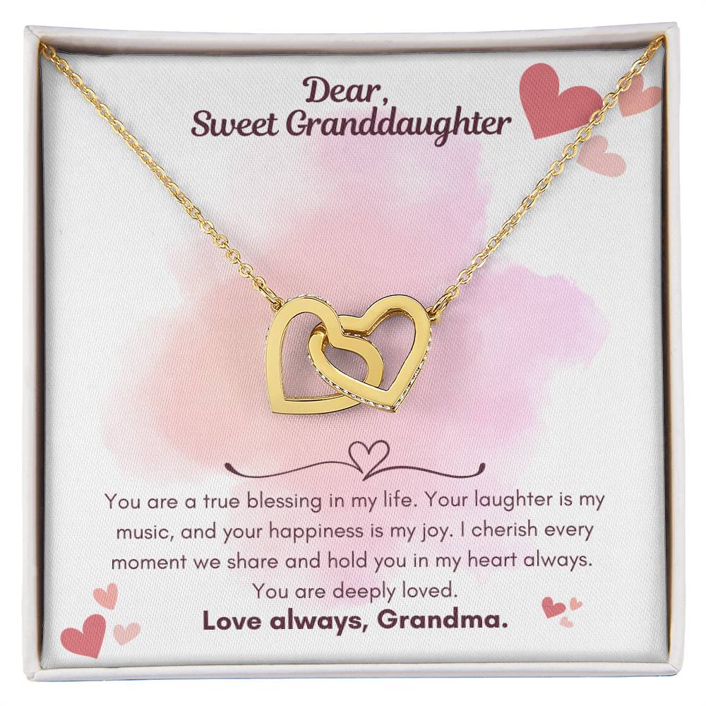 To my Granddaughter Gifts - Granddaughter Necklace - Birthday Gift Granddaughter