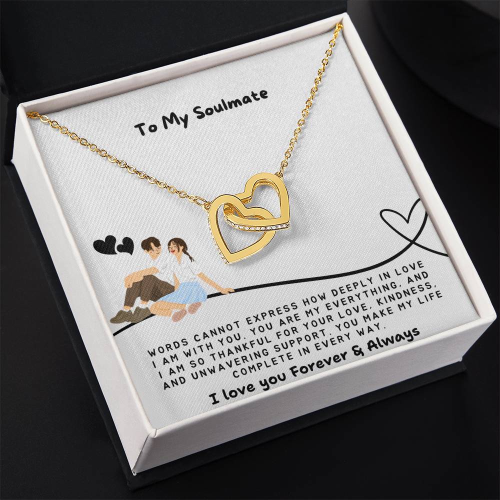 To my Soulmate Necklace - Romantic Gift for Girlfriend Birthday - Soulmate Necklace