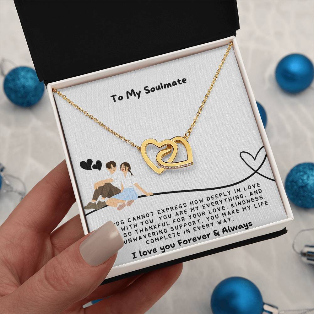 To my Soulmate Necklace - Romantic Gift for Girlfriend Birthday - Soulmate Necklace