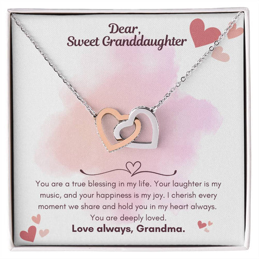 To my Granddaughter Gifts - Granddaughter Necklace - Birthday Gift Granddaughter