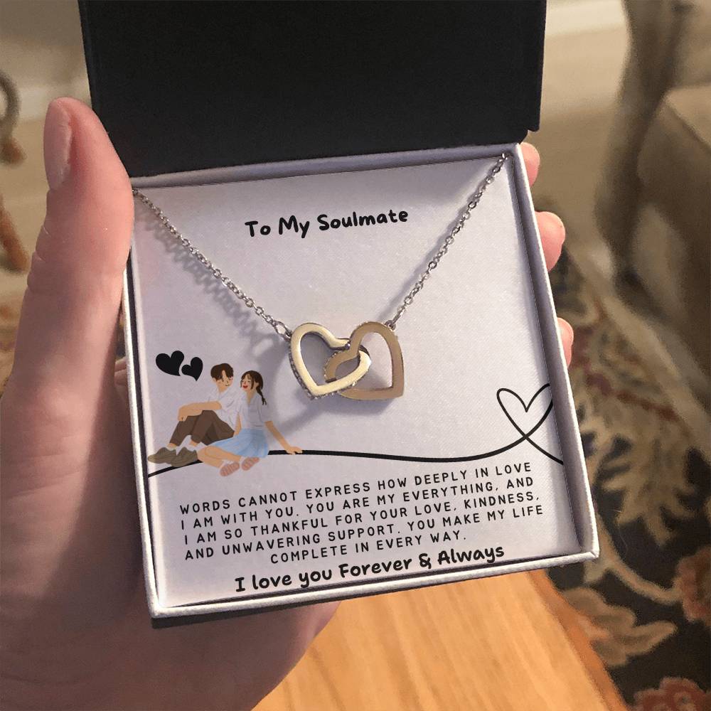 To my Soulmate Necklace - Romantic Gift for Girlfriend Birthday - Soulmate Necklace