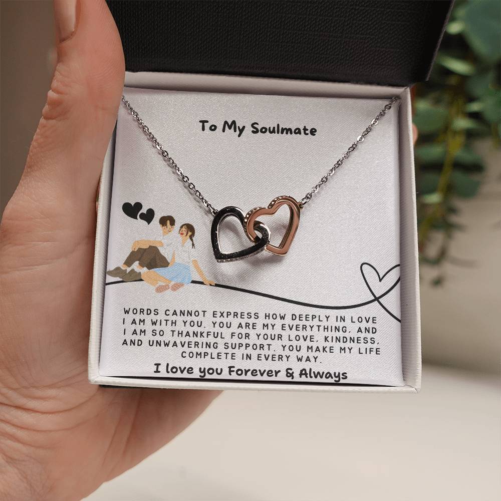 To my Soulmate Necklace - Romantic Gift for Girlfriend Birthday - Soulmate Necklace