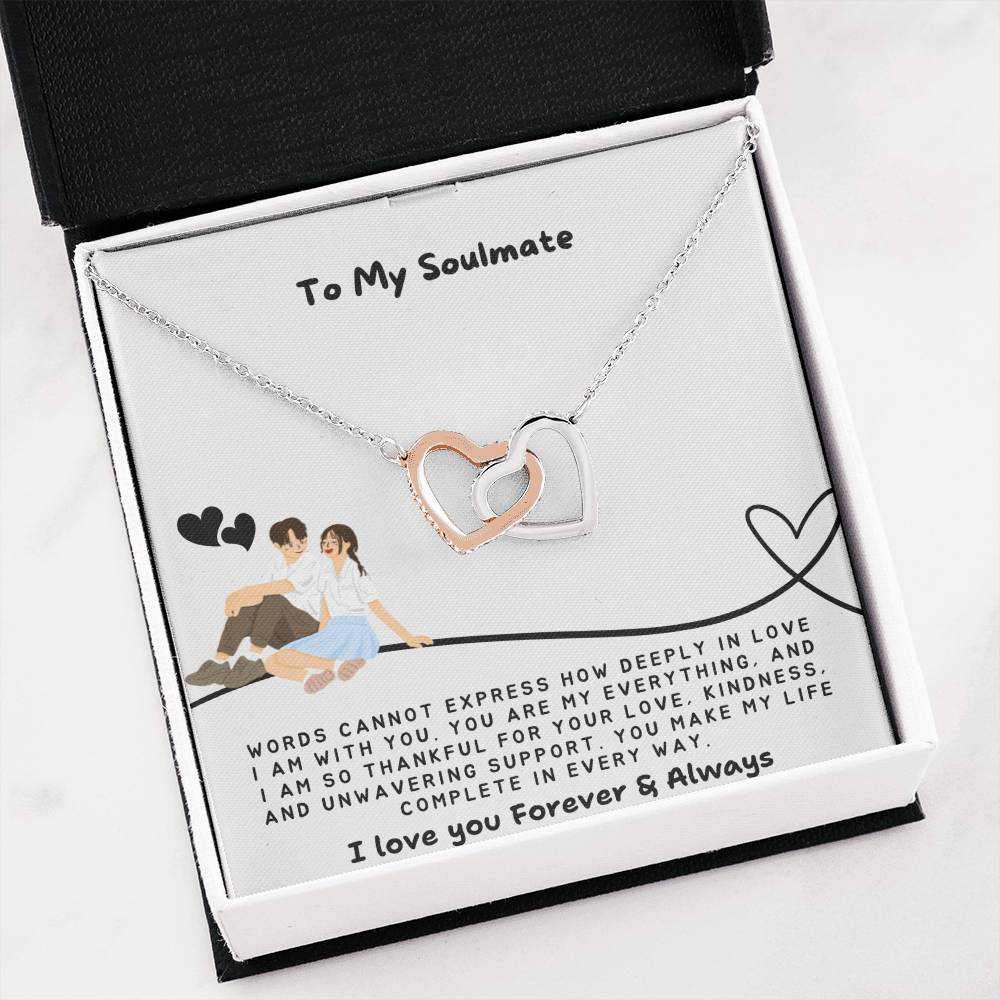 To my Soulmate Necklace - Romantic Gift for Girlfriend Birthday - Soulmate Necklace