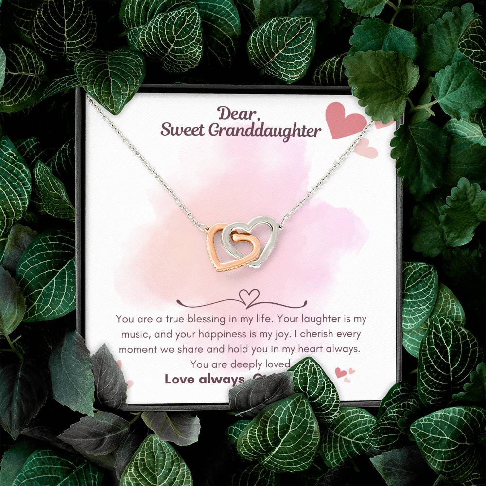 To my Granddaughter Gifts - Granddaughter Necklace - Birthday Gift Granddaughter