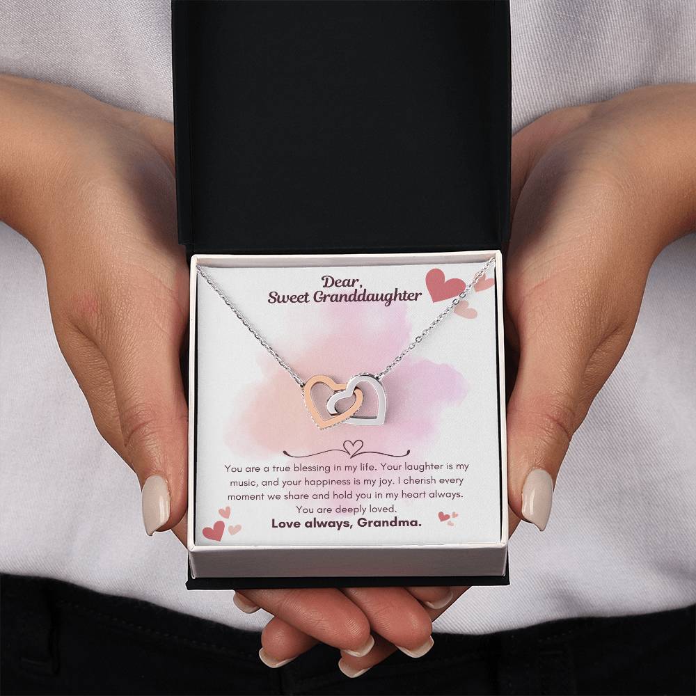 To my Granddaughter Gifts - Granddaughter Necklace - Birthday Gift Granddaughter