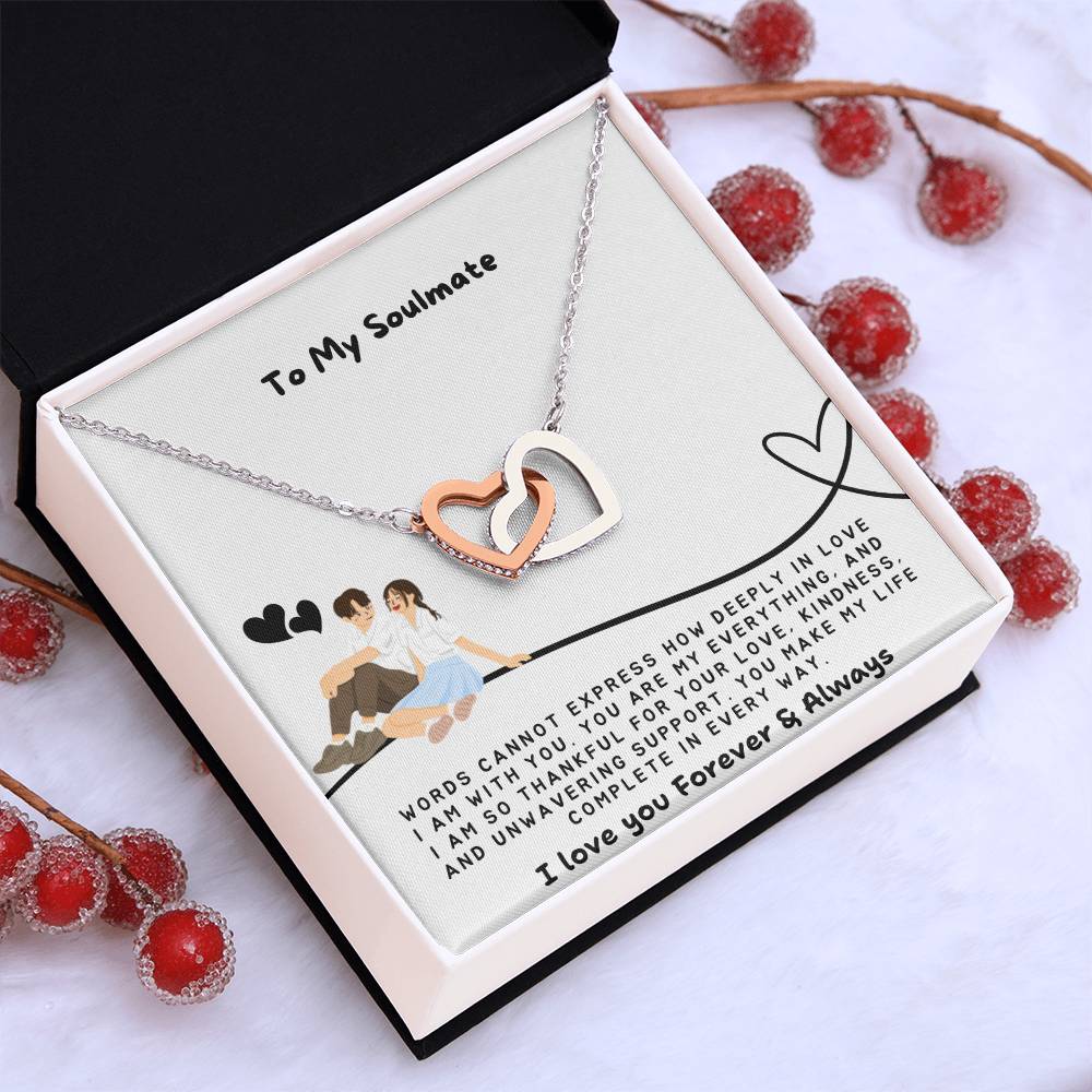 To my Soulmate Necklace - Romantic Gift for Girlfriend Birthday - Soulmate Necklace