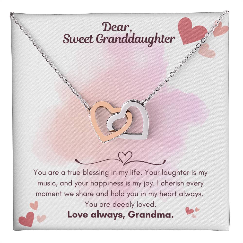 To my Granddaughter Gifts - Granddaughter Necklace - Birthday Gift Granddaughter