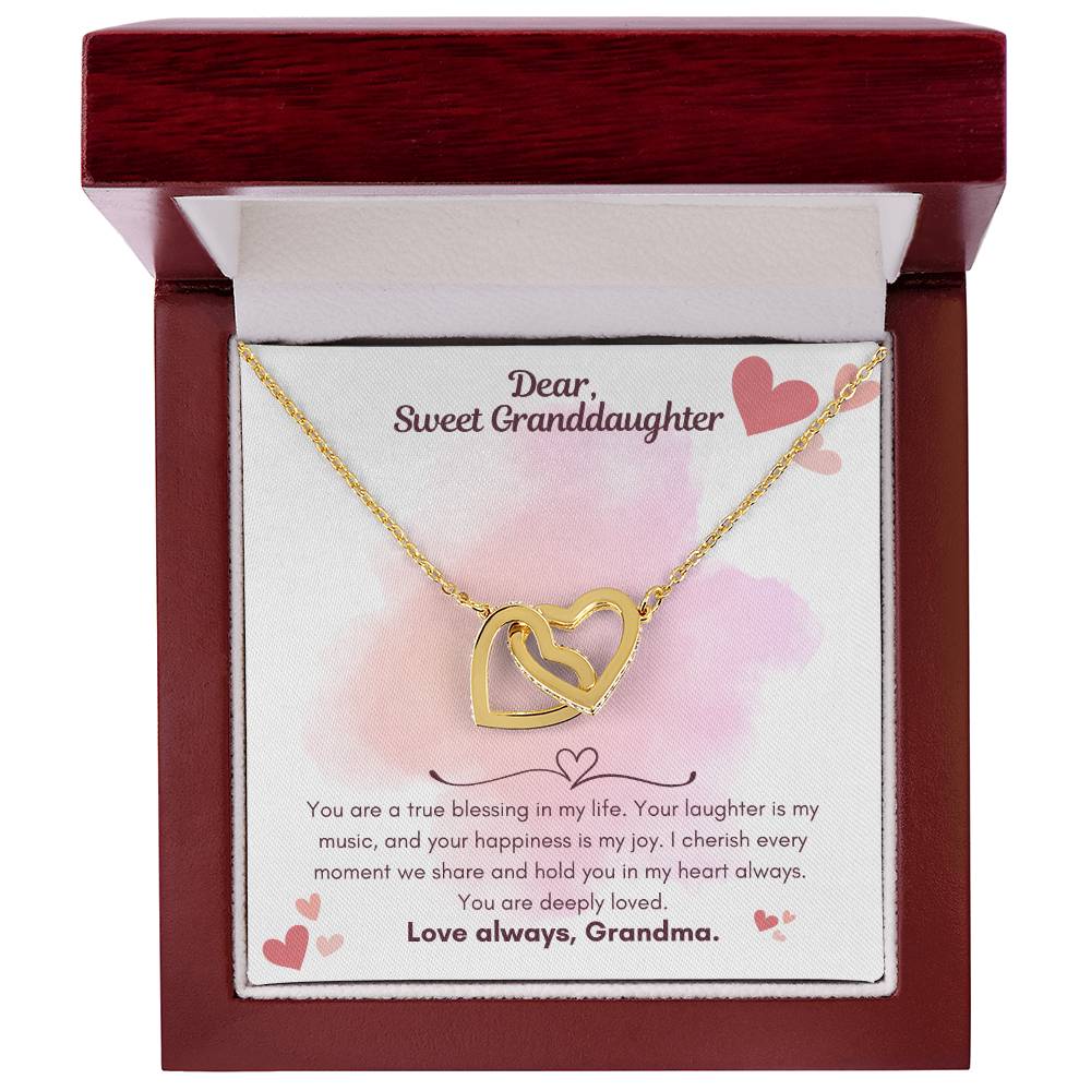 To my Granddaughter Gifts - Granddaughter Necklace - Birthday Gift Granddaughter