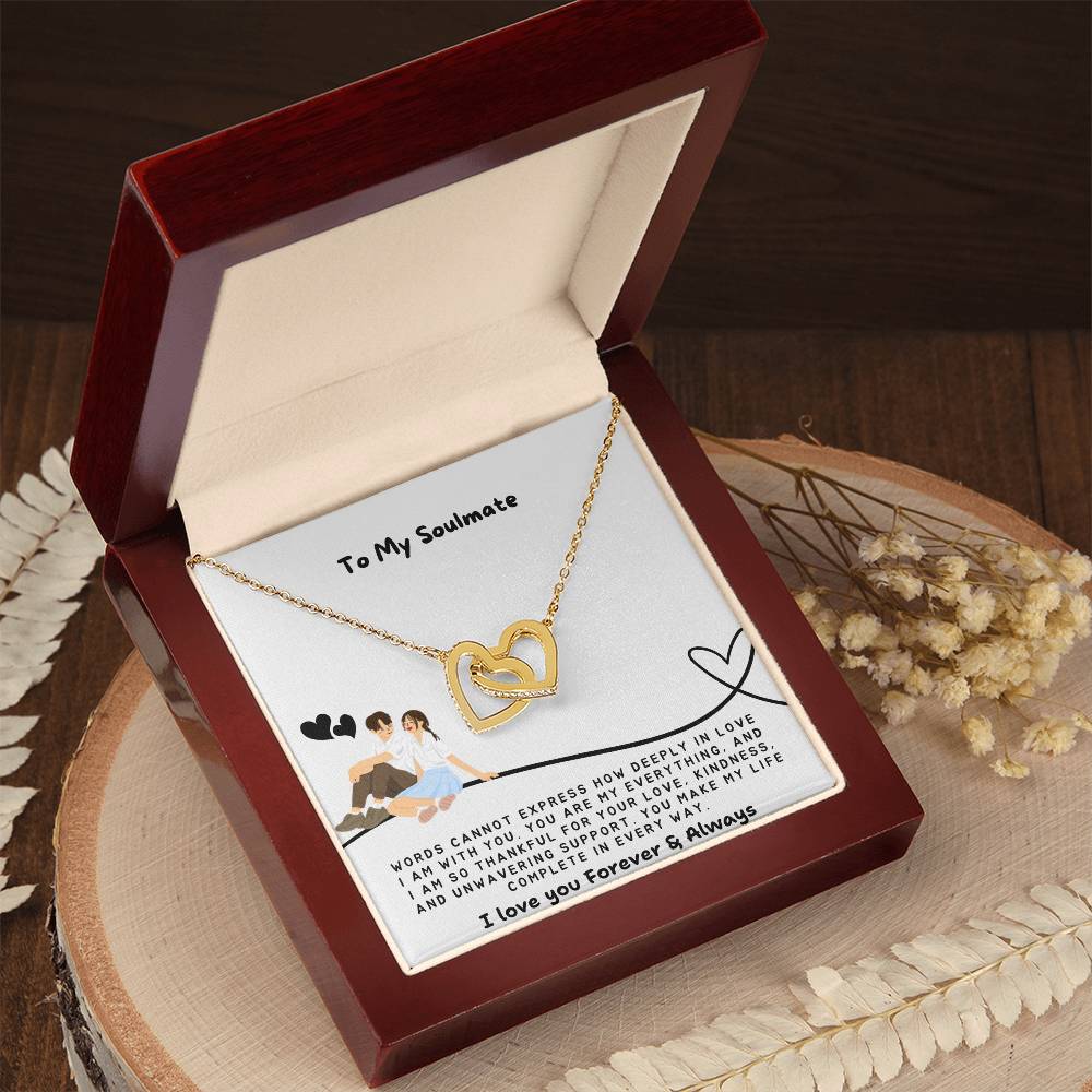 To my Soulmate Necklace - Romantic Gift for Girlfriend Birthday - Soulmate Necklace