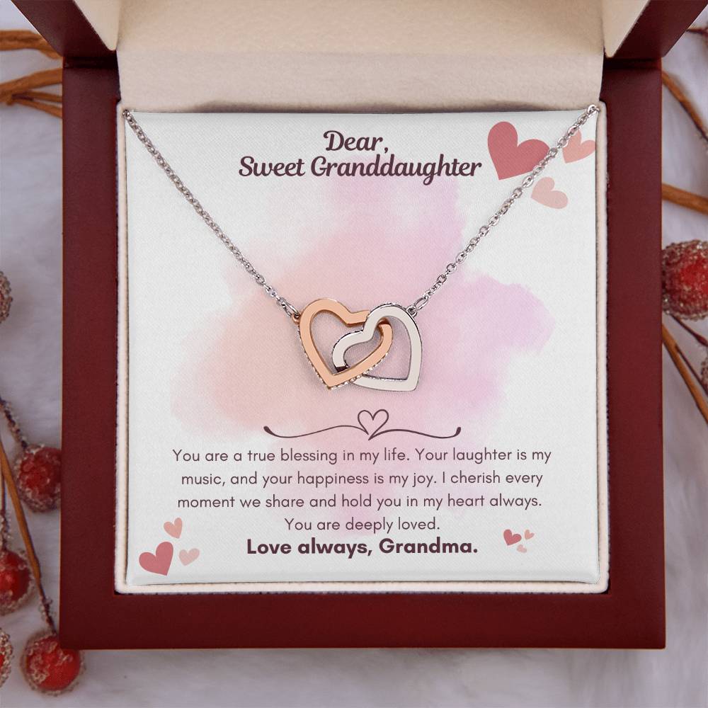 To my Granddaughter Gifts - Granddaughter Necklace - Birthday Gift Granddaughter