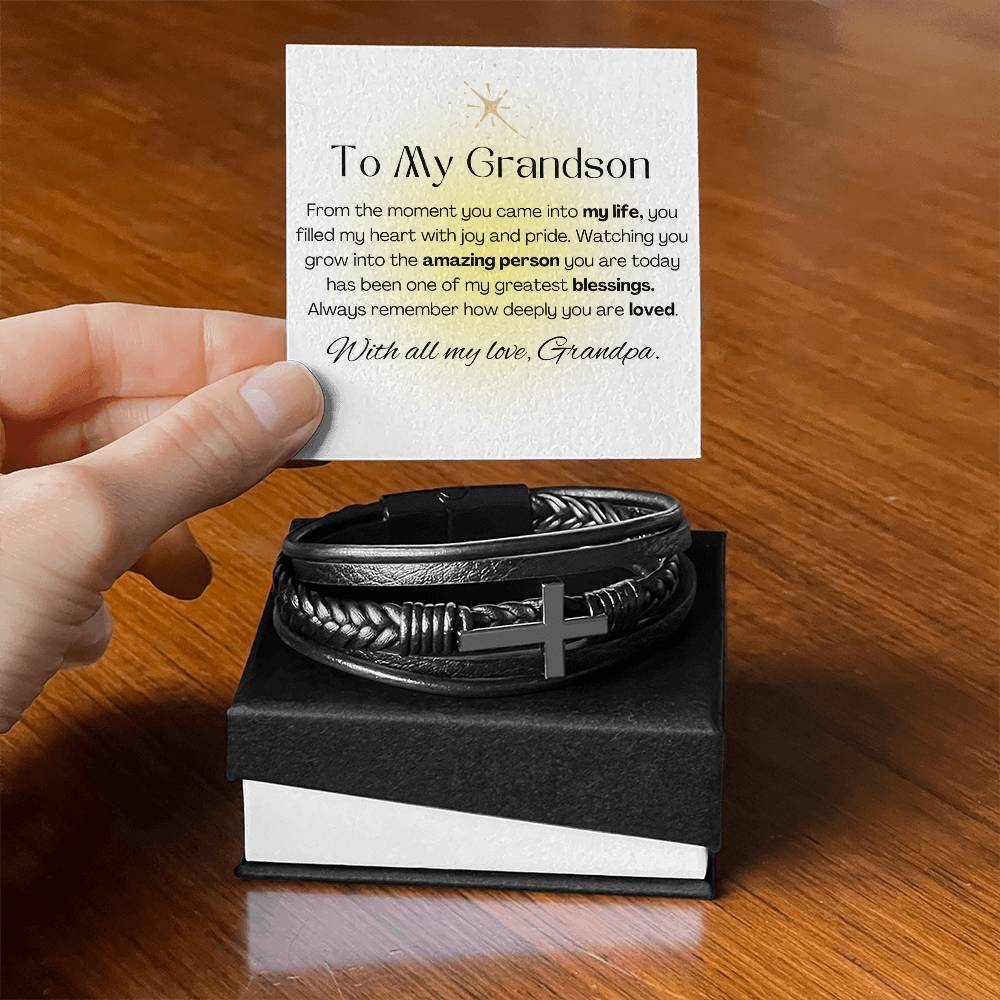 Bracelet for Grandson - Presents for Grandson - Grandson Graduation Gift