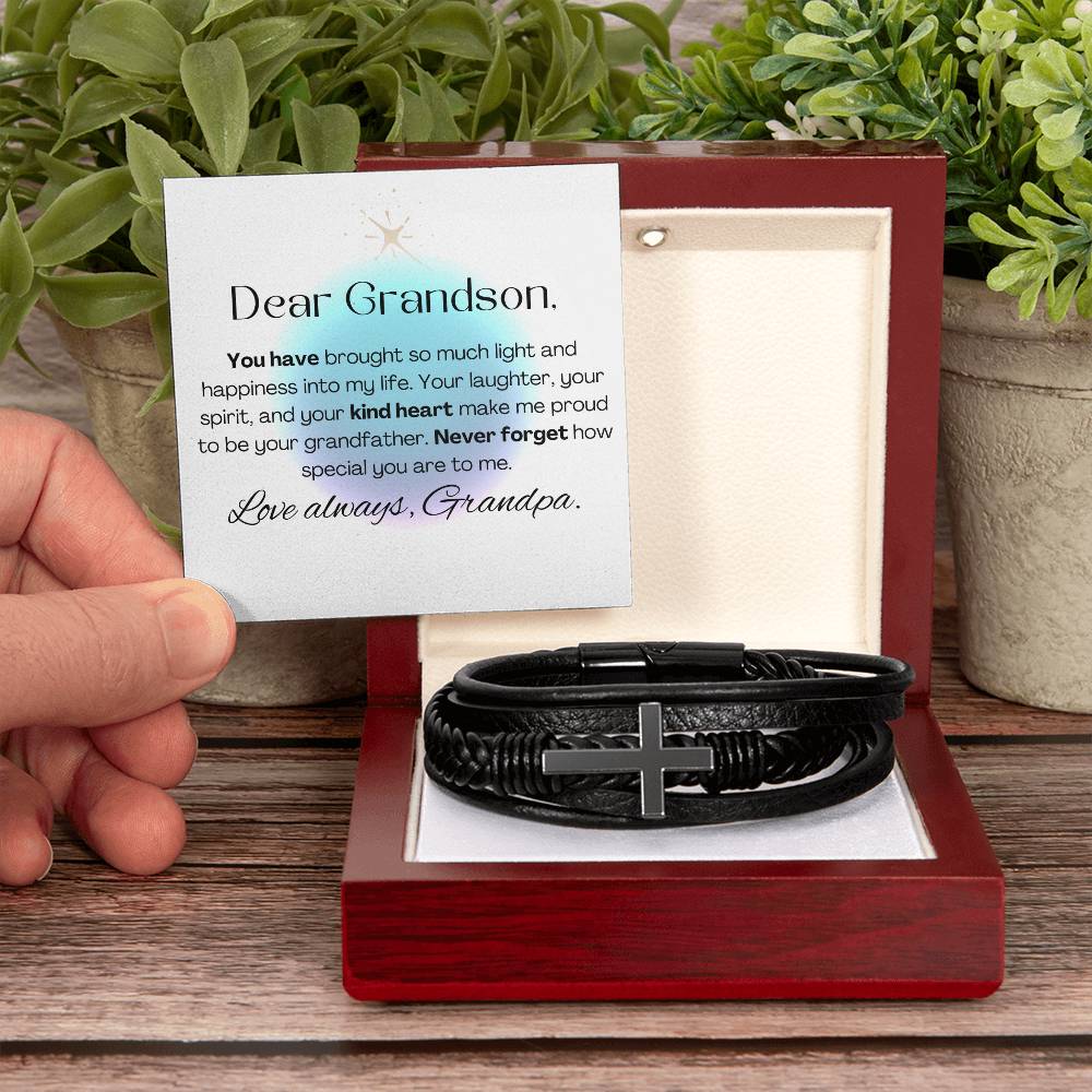 Bracelet for Grandson - Presents for Grandson - Grandson Graduation Gift