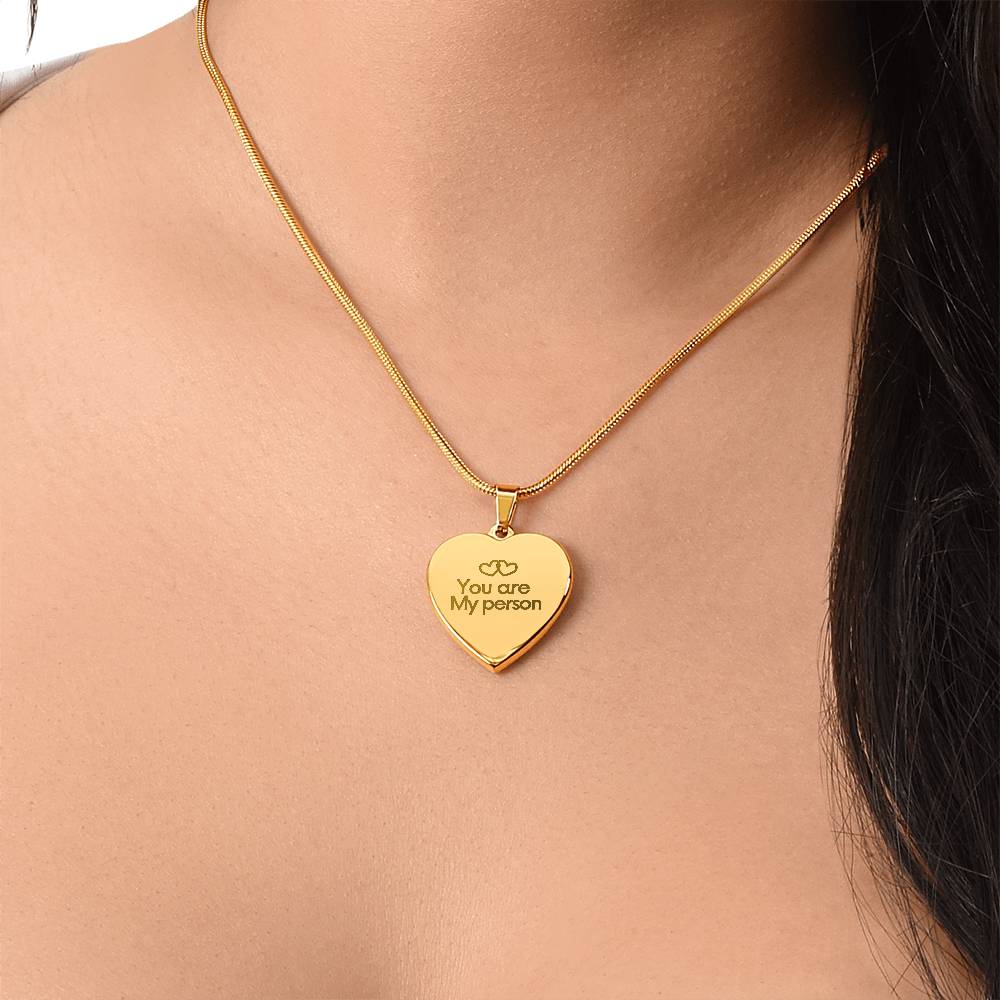 To my Wife - You are my person - Necklaces for Wife