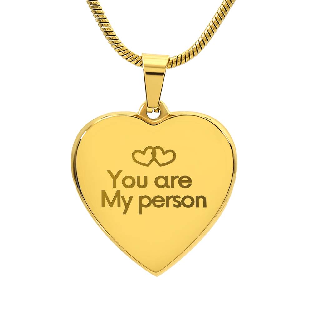 To my Wife - You are my person - Necklaces for Wife