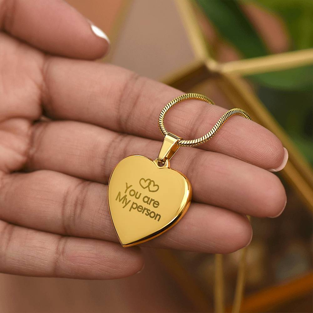 To my Wife - You are my person - Necklaces for Wife