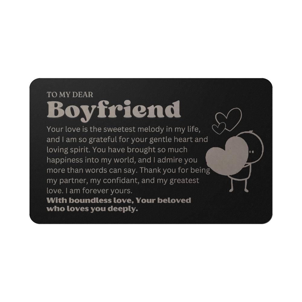 Best Birthday Present Boyfriend - 1st Anniversary Boyfriend Gifts - Sentimental Boyfriend Gift