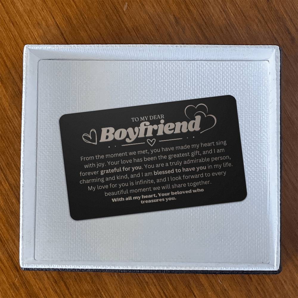 Sentimental Boyfriend Gift - Boyfriend Christmas Presents Ideas - Best christmas Present Boyfriend