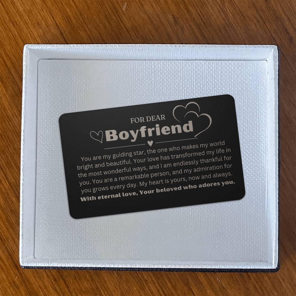 Sentimental Boyfriend Gift - Boyfriend Christmas Presents Ideas - Best christmas Present Boyfriend