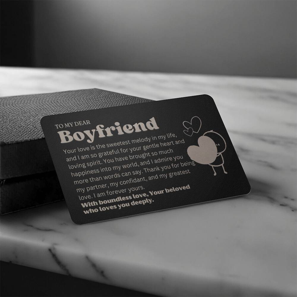 Best Birthday Present Boyfriend - 1st Anniversary Boyfriend Gifts - Sentimental Boyfriend Gift