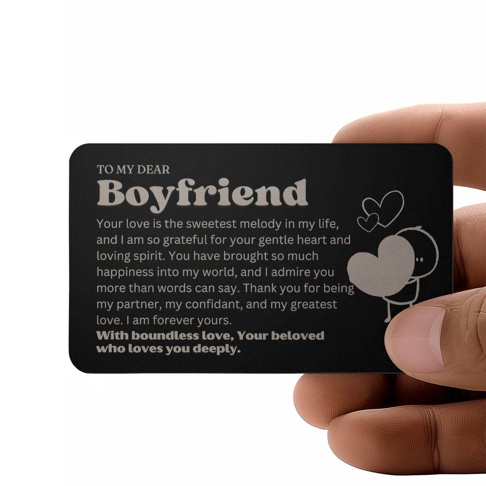 Best Birthday Present Boyfriend - 1st Anniversary Boyfriend Gifts - Sentimental Boyfriend Gift