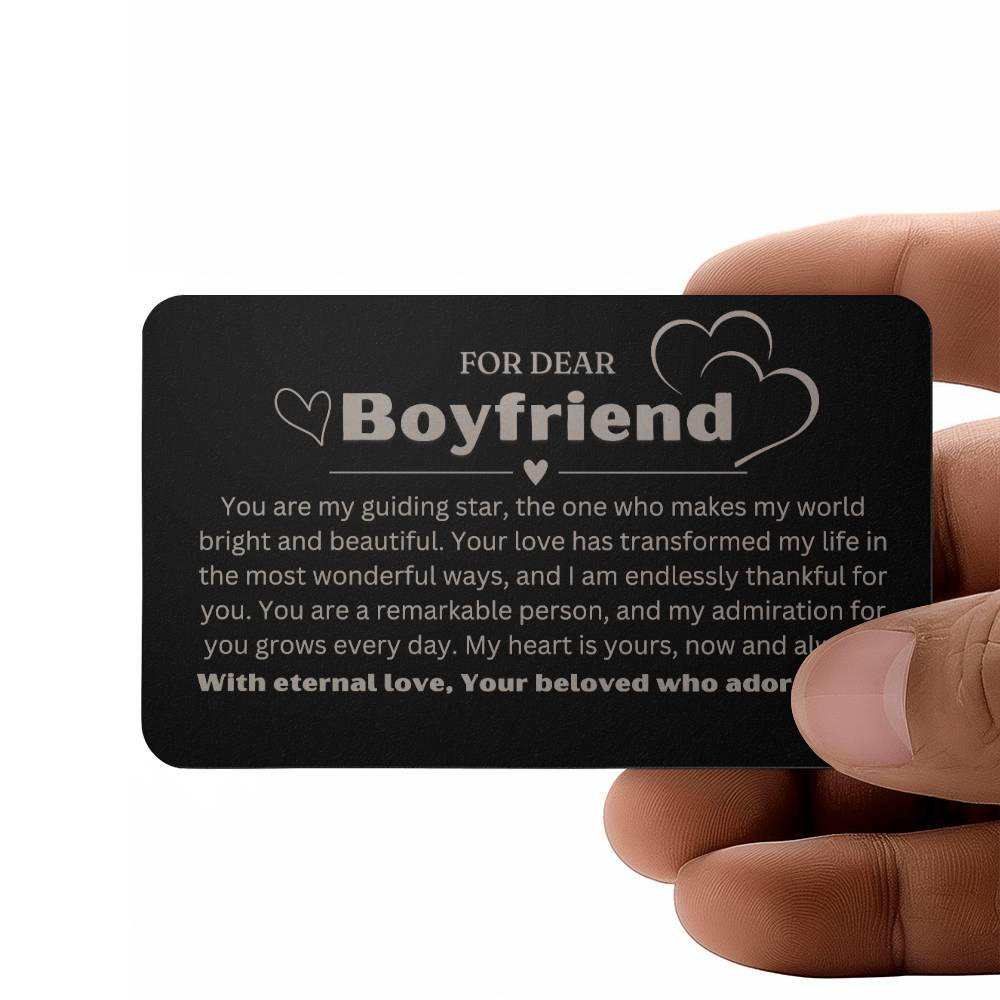 Sentimental Boyfriend Gift - Boyfriend Christmas Presents Ideas - Best christmas Present Boyfriend