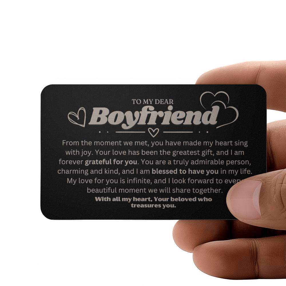 Sentimental Boyfriend Gift - Boyfriend Christmas Presents Ideas - Best christmas Present Boyfriend