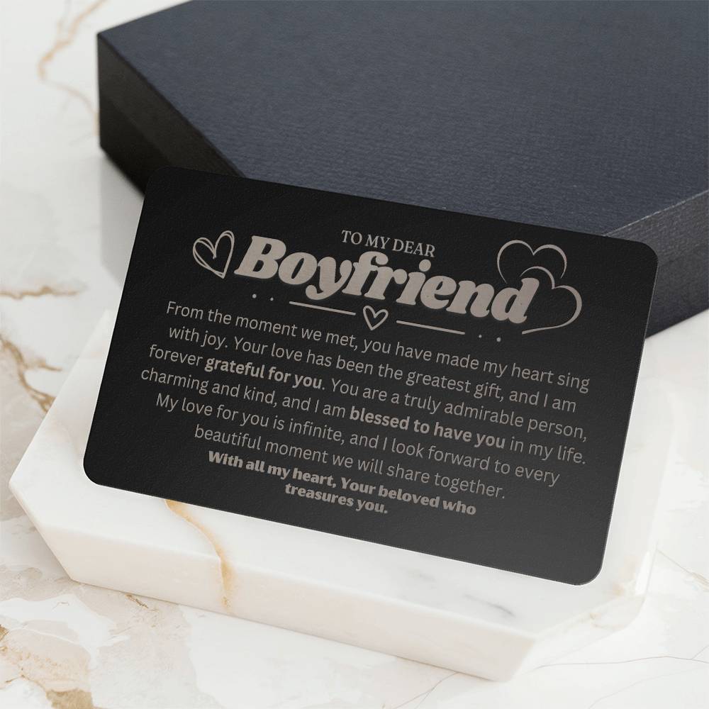 Sentimental Boyfriend Gift - Boyfriend Christmas Presents Ideas - Best christmas Present Boyfriend