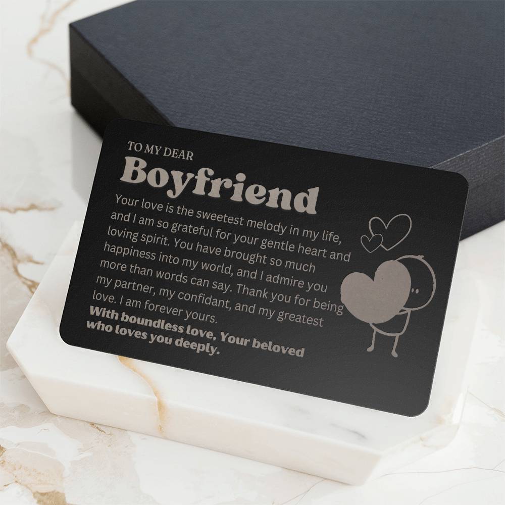 Best Birthday Present Boyfriend - 1st Anniversary Boyfriend Gifts - Sentimental Boyfriend Gift