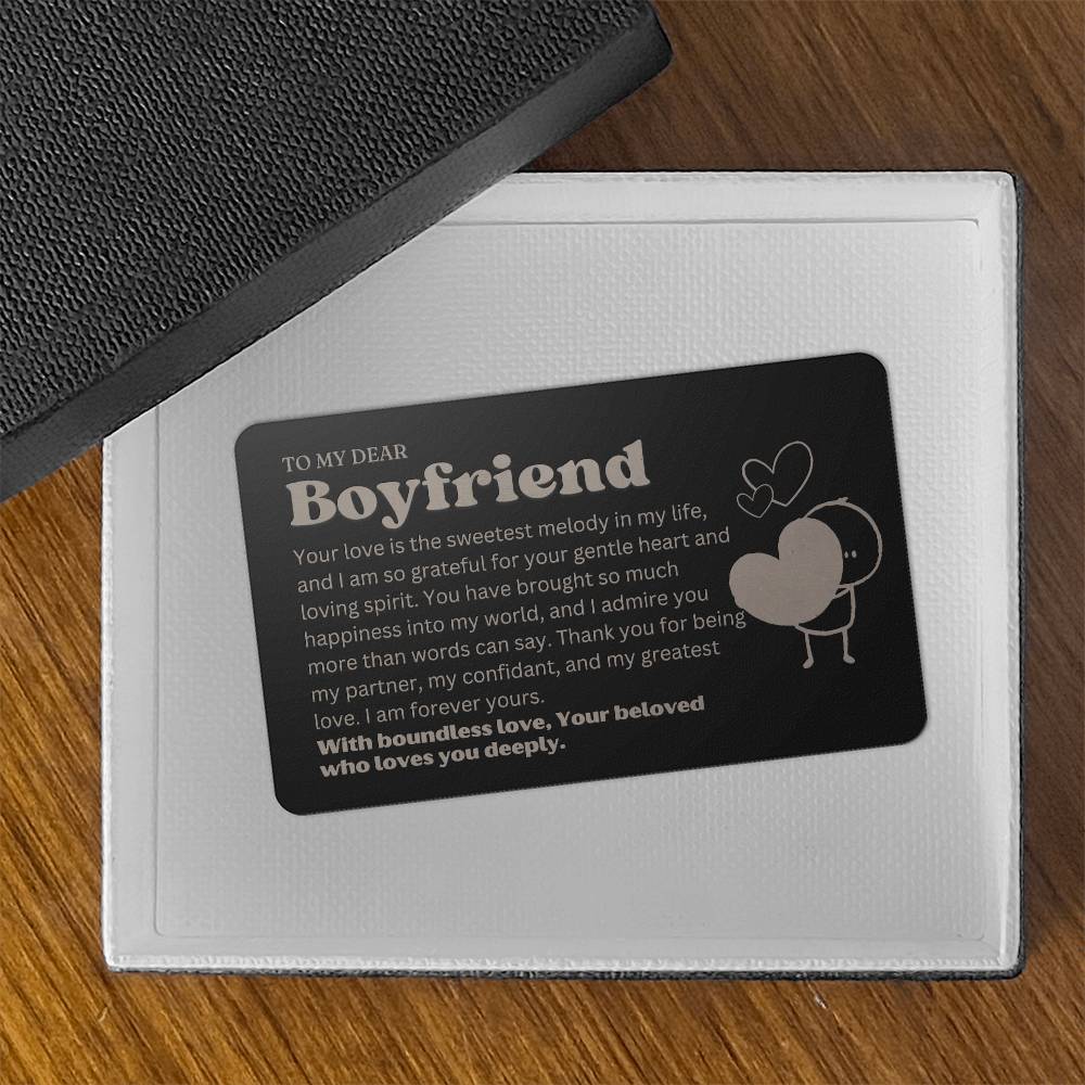 Best Birthday Present Boyfriend - 1st Anniversary Boyfriend Gifts - Sentimental Boyfriend Gift